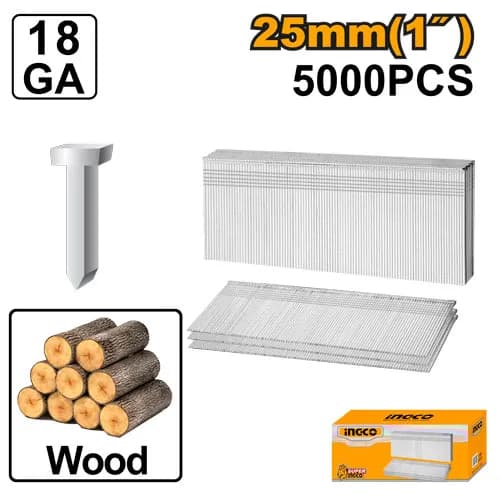 CLAVOS 25MM 1" PISTOLA 2 EN 1 5000PC INGCO