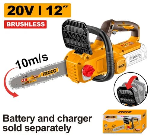 MOTOSIERRA DE IONES DE LITIO 12" BL 20V INGCO
