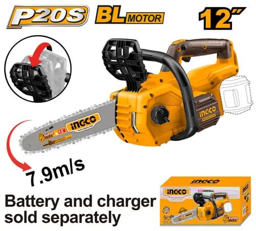 MOTOSIERRA DE IONES DE LITIO 12"" BL 20V INGCO