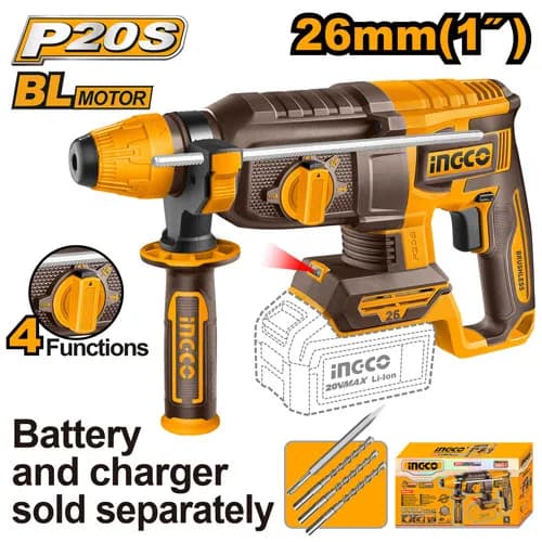 ROTOMARTILLO 1" BL 20V 2,5J INGCO