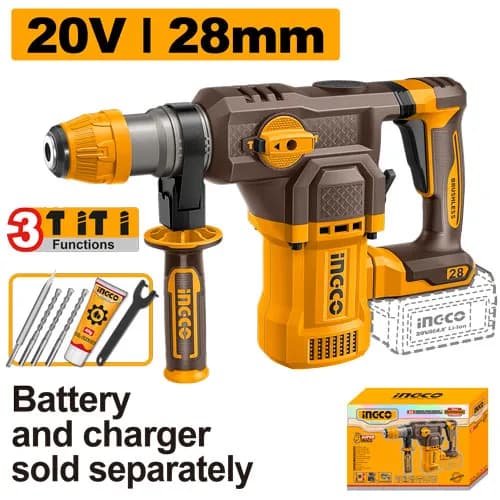 ROTOMARTILLO 1-1/8" BL 20V 4,5J INGCO