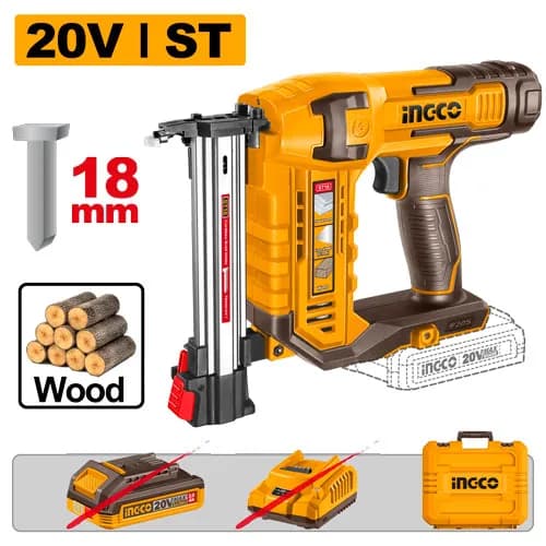 CLAVADORA INALAMBRICA DE IONES DE LITIO PARA MADERA 18MM 20V INGCO