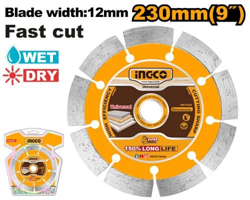 DISCO DIAMANTE SEGMENTADO 9" R(DMD012302)