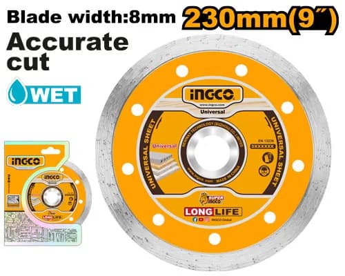 DISCO DIAMANTE CONTINUO 9" PROFESIONAL INGCO