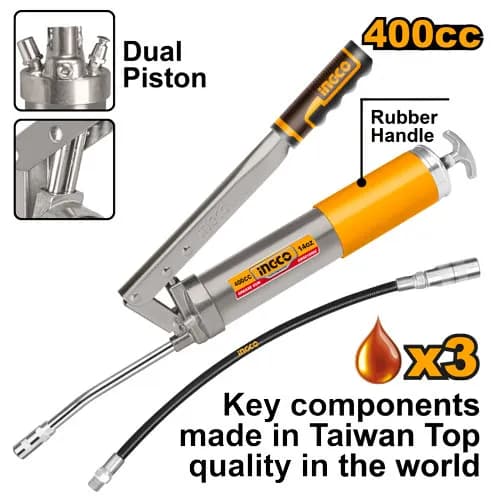 ENGRASADORA 400CC DOBLE PISTON INDUSTRIAL INGCO