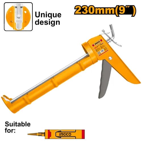 PISTOLA PARA SILICON METAL 9" SUPER SELECT INGCO