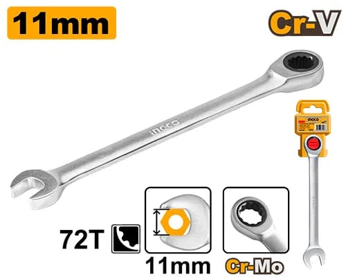 LLAVE MIXTA RATCHET 11MM INGCO