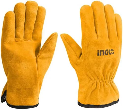 GUANTES DE CUERO TAMAÑO: 10" INGCO