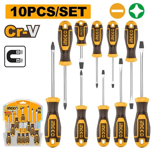 SET DESTORNILLADORES 10PCS INDUSTRIAL INGCO