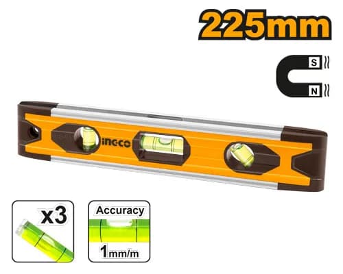 NIVEL TORPEDO 225MM INGCO