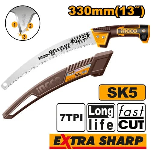 SIERRA DE PODAR EXT. 330MM INDUSTRIAL INGCO