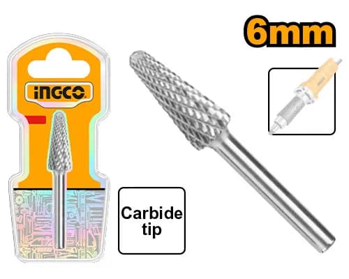 FRESA ROTATIVA FORMA DE CONO 6MM INGCO