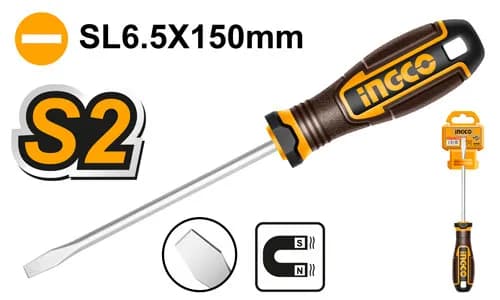 DESTORNILLADOR PLANO 6,5MM INDUSTRIAL INGCO.
