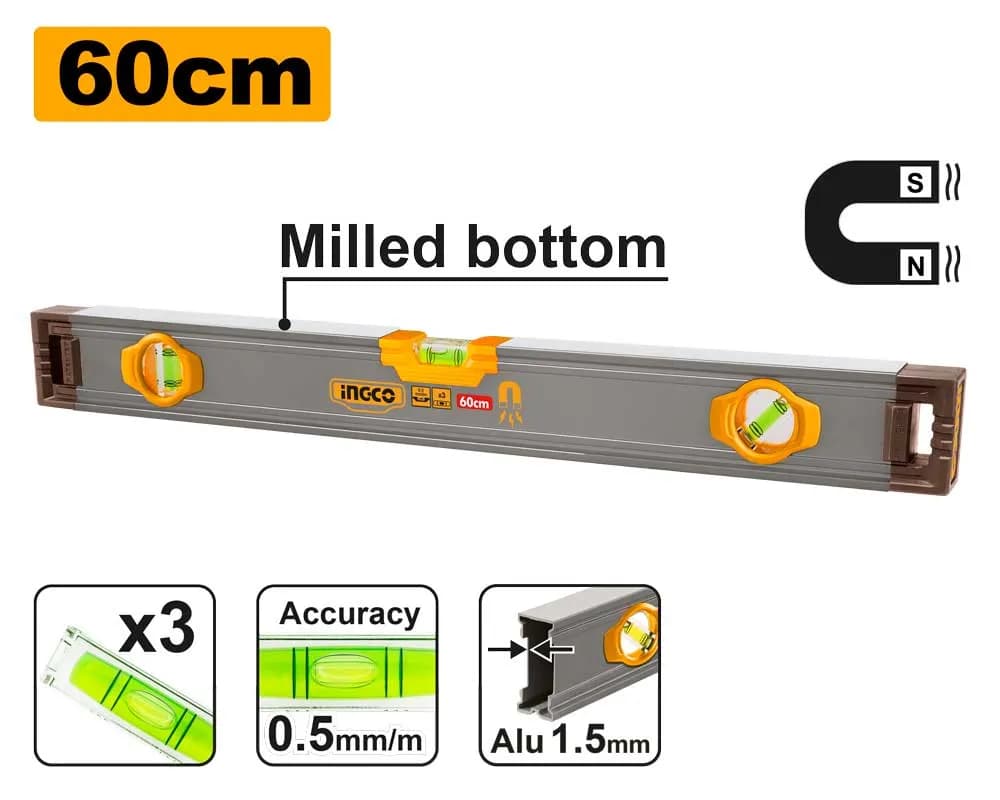 NIVEL TORPEDO 60CM INGCO
