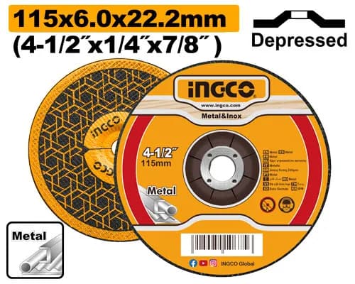 DISCO PULIR 41/2"X1/4 INGCO