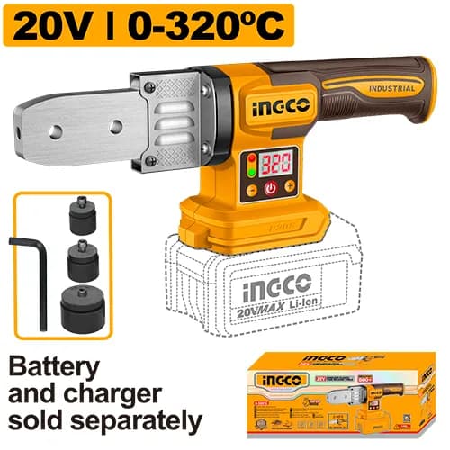 TERMOFUSOR INALAMBRICO TUBO PVC 20V 0°/320°C INGCO
