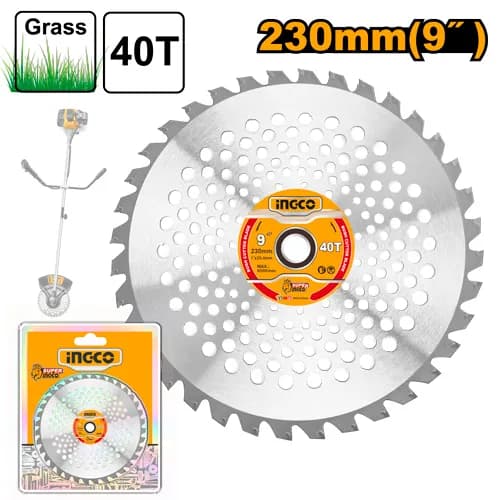 DISCO DE SIERRA 9" PARA CORTADORA DE HIERBA 45CC INGCO