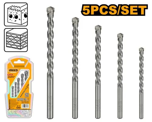JUEGO DE BROCAS 5PCS PARA CONCRETO INGCO