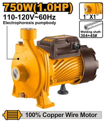 BOMBA DE AGUA CENTRIFUGA 1HP INGCO.