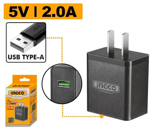 CARGADOR DE BATERIA 5V 2AM INGCO