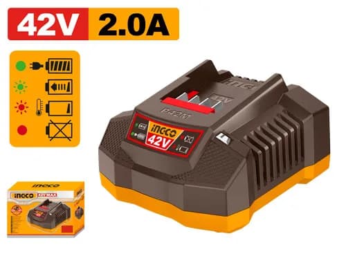 CARGADOR DE BATERIA 42V 2.0AM INGCO
