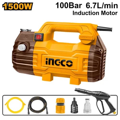 HIDROLAVADORA DE ALTA PRESION 1500W-1450PSI INGCO