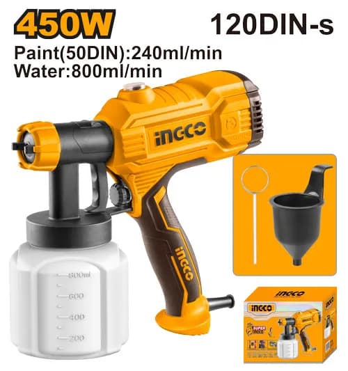 PISTOLA ROCIADORA ELECTRICA 450W INGCO
