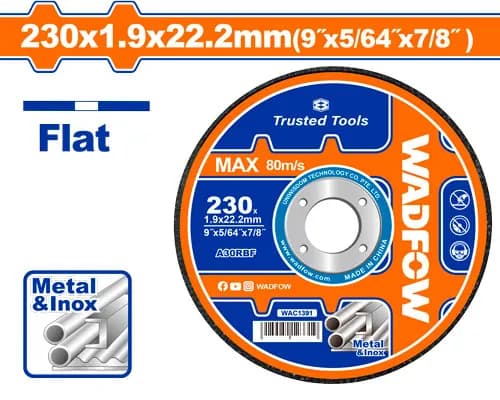 DISCO CORTE METAL 9"X1/16" WADFOW