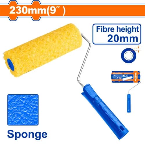 RODILLO PINTURA DE ESPONJA 9"" VASTAGO 5,3MM WADFOW