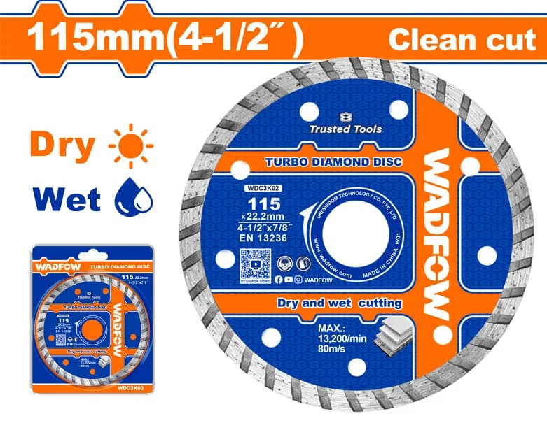 DISCO DIAMANTADO TURBO 4 1/2" WADFOW