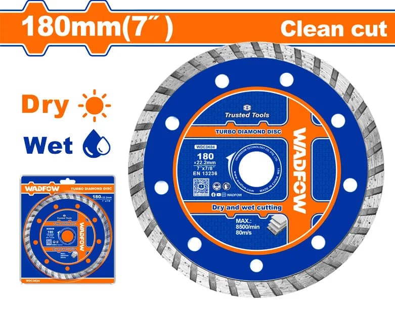 DISCO DIAMANTADO TURBO 7" WADFOW