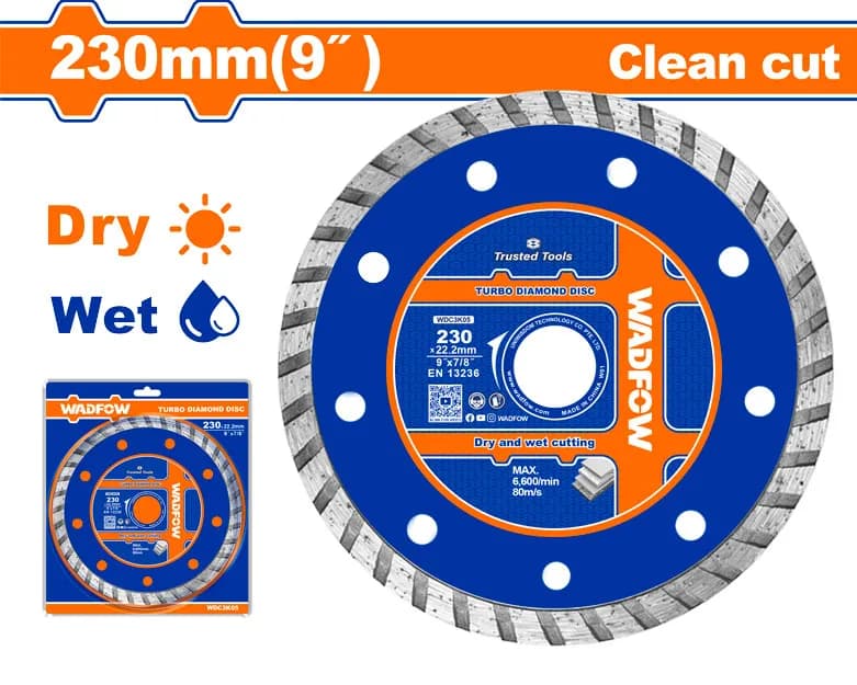 DISCO DIAMANTADO TURBO 9"WADFOW