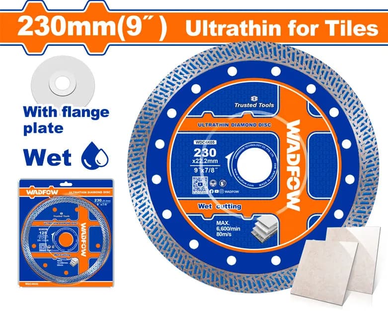 DISCO DIAMANTADO CORTE ULTRA FINO9" WADFOW