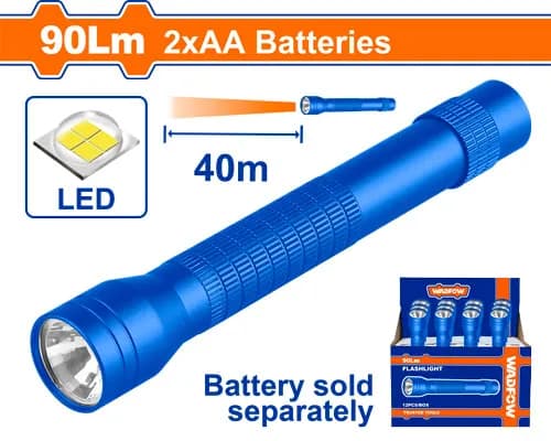 LINTERNA D/MANO 90LUM/DIST40M LARGA WADFOW