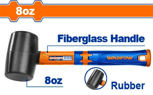 MAZO DE GOMA 8 OZ/220G M/FIBRA WADFOW
