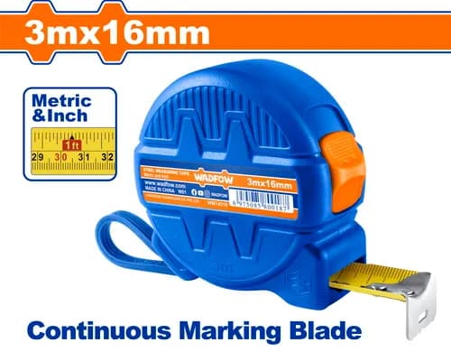 FLEXOMETRO DE 3MX16MM PLASTICO WADFOW.