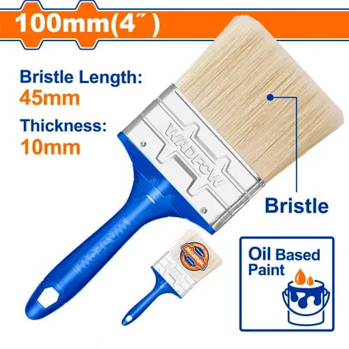 BROCHA PARA PINTURA DE 4" (100 MM) MANGO PLASTICO WADFOW