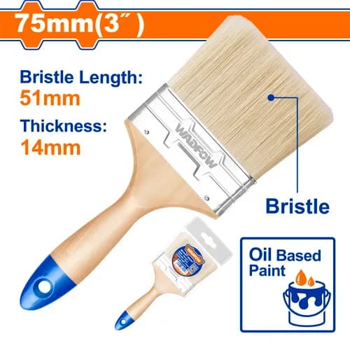 BROCHA PARA PINTURA DE 3"(75MM) WADFOW