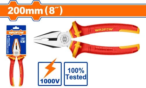 ALICATE AISLADO ELECTRICISTA DE 8" 1000V WADFOW