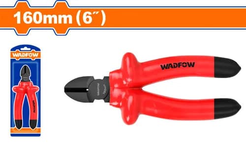 PINZA CORTE DIAGONAL ELECTRICISTA AISLADO 6"" 1000V R/N WADFOW
