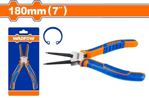 PINZA CIRCLIP CABEZA RECTA 7" 180MM WADFOW