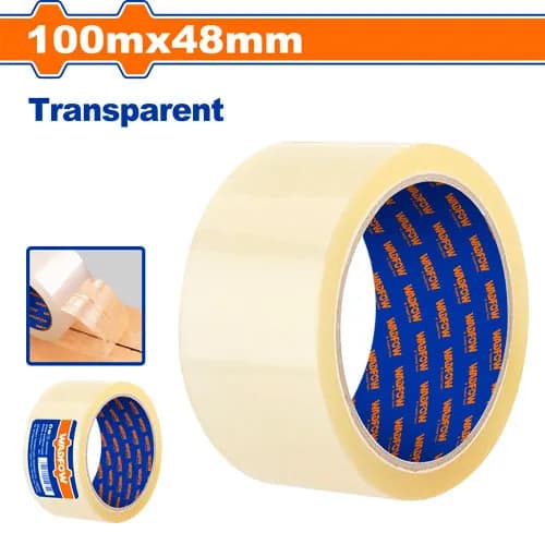 CINTA DE EMBALAJE TRANSP 100M X 48MM WADFOW