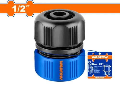 CONECTOR DE MANGUERAS DE PLÁSTICO DE 1/2 WADFOW