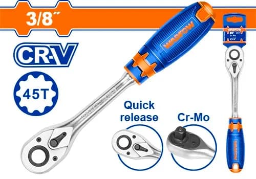 LLAVE RACHA (PALANCA DE MEDIA VUELTA)DE 3/8" WADFOW