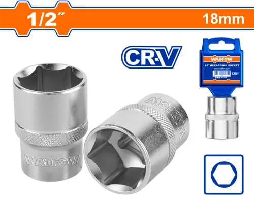 DADO HEXAGONAL 18MM DE 1/2" WADFOW