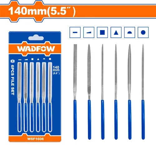 SET LIMAS DE PRESICION 4" 6 PIEZAS P/JOYERO WADFOW