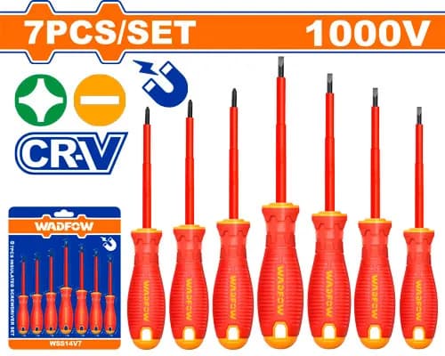JUEGO DE DESTORNILLADORES AISLADOS 7PCS WADFOW