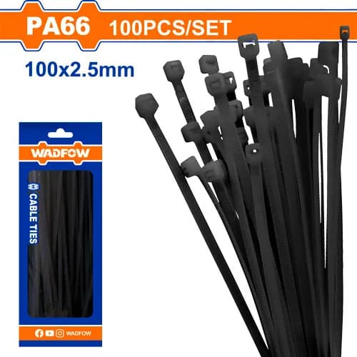 AMARRA PLASTICA NEGRA 100X2,5MM WADFOW