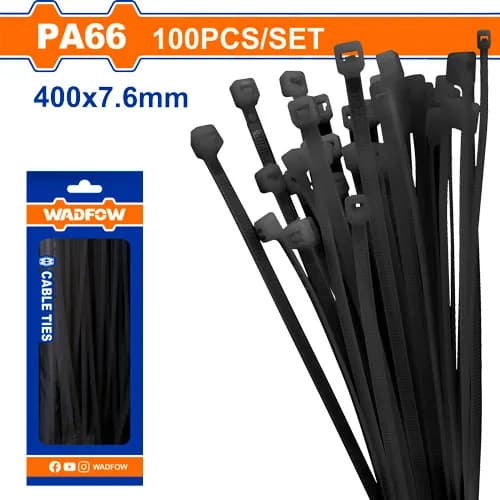 AMARRA PLASTICA NEGRA 400X7,6MM WADFOW