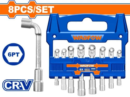 SET LLAVES PIPA ABIERTAS 8PCS WADFOW